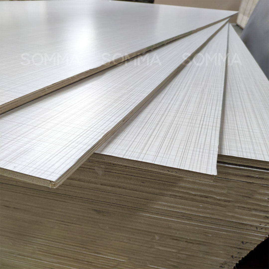Vietnam Melamine paper laminated plywood plaid surface